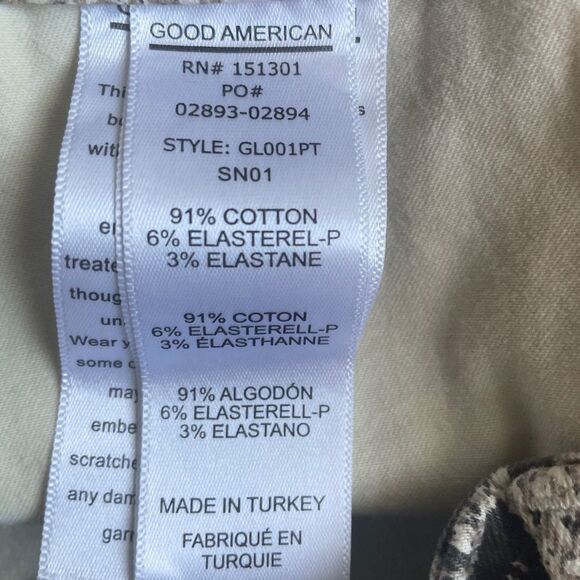 Good American Good Legs Snake Print Skinny Jeans - Picture 8 of 8